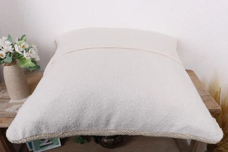 Pillow for Couch, Pillow Sham, 20x20 White Cushion Cover, Ottoman Pillow, Antique Pillows, Kilim Pillow Cover, Floor Pillow Cover - 7