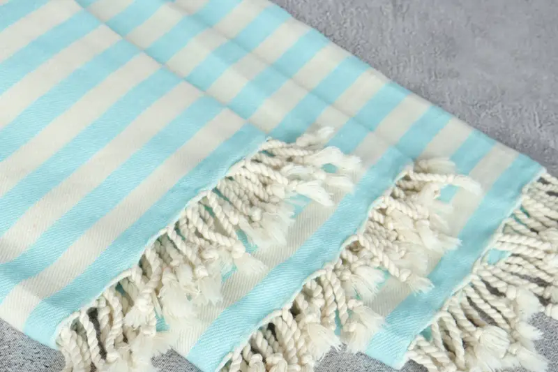 80x36 Cotton Striped Towel, Bath towel, Summer Towel, Custom Beach Towel, Scarf Towel, Housewarming Gift, Gift For Coworker, Friends Beach Towel - 5