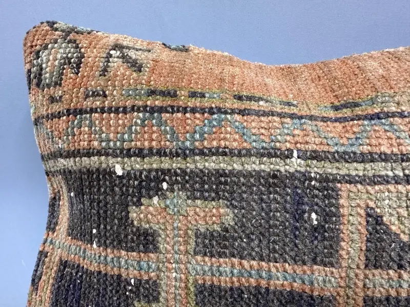 Boho Pillow Sham Cover, Pillow Case, 12x20 Brown Cushion Cover, Traditional Cushion Case, Home Decor Pillow, Toss Cushion Cover, Throw Kilim Pillow - 5
