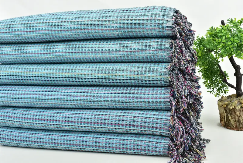 Bridal Party Gifts, Bachelor Gifts, Cotton towel, Bachelorette Party Favors, Handwoven Turkish Towel, 70x40 Cotton Geometric Towel, Hammam Towel USA - 3