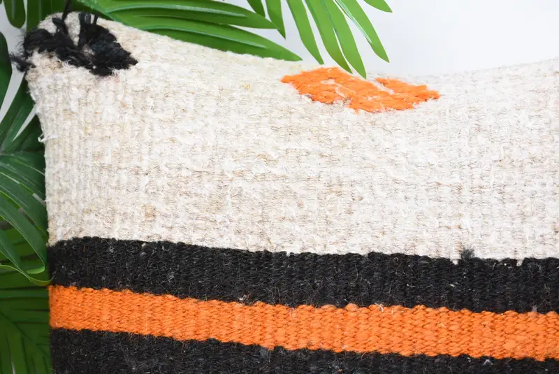 Pet Pillow Sham, Vintage Pillow, 14x14 White Pillow Case, Kilim Cushion Sham, Boho Pillow, Art Deco Pillow Cover, Cushion Case, Oriental Pillow - 2
