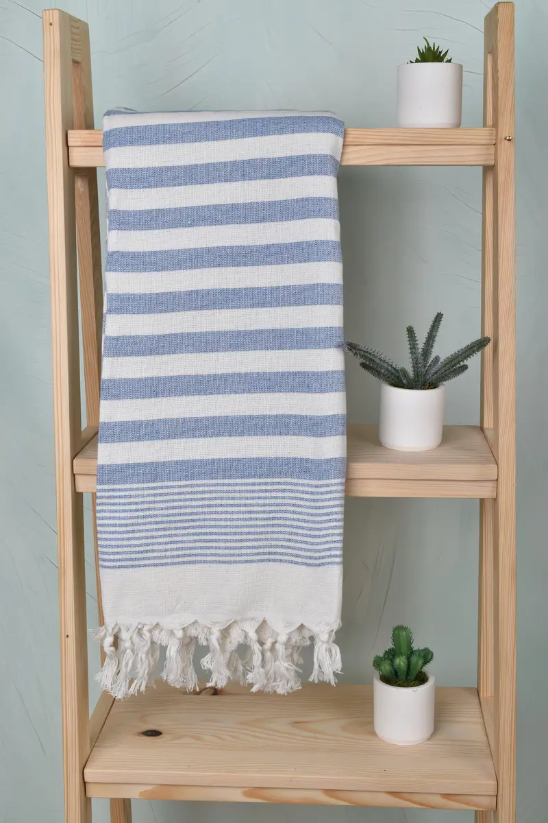Custom Towel, Custom Gift, Turkish Towel Set, 68x40 Cotton Striped Terry Towel, Beach Wedding Favor, Bachelorette Party Gift, Wedding Gift Ideas - 8