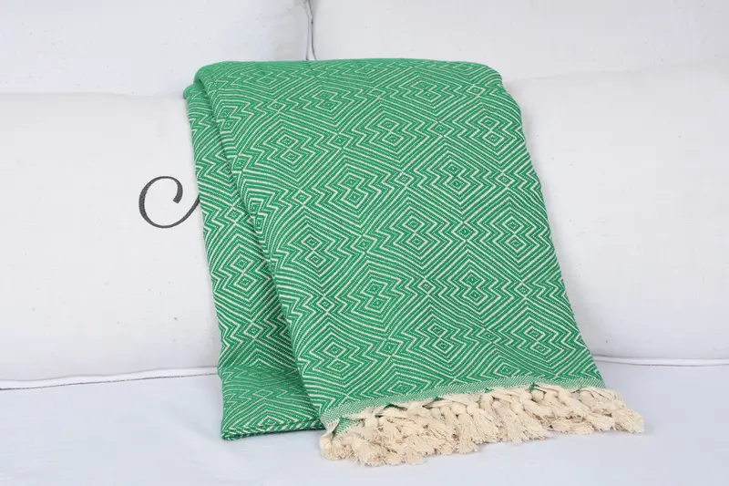 Halloween Blanket, 92x80 Cotton Diamond Towel, Boho Throw Blankets, Woven Throw Blanket, Bridesmaid Gifts, Turkish Tablecloth, Bridal Party Gifts - 6