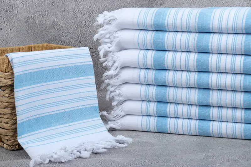 Spa Towel, Cotton towel, 68x32 Cotton Striped Towel, Bachelorette Party Decorations, Absorbent towel, Housewarming Gift, Holiday Towel, Peshtemal - 3
