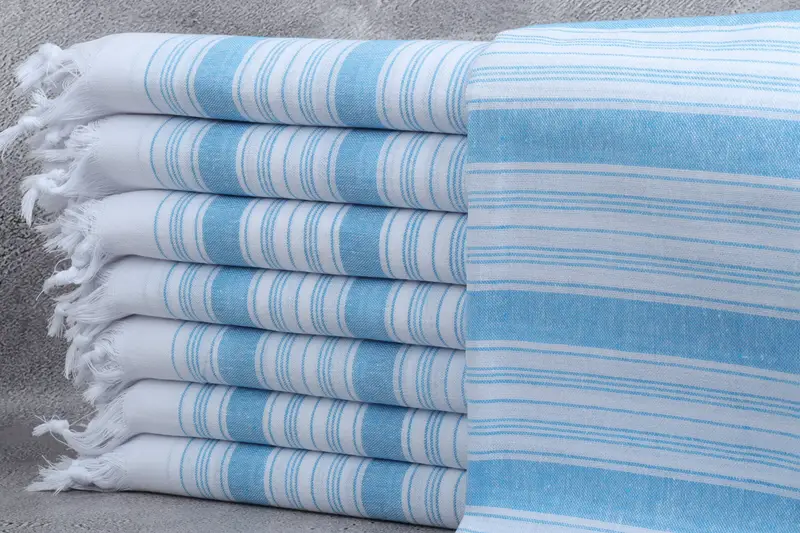 Spa Towel, Cotton towel, 68x32 Cotton Striped Towel, Bachelorette Party Decorations, Absorbent towel, Housewarming Gift, Holiday Towel, Peshtemal - 1