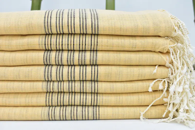 Quick-Dry Beach Towel, Bridesmaid Gifts, 70x40 Cotton Striped Towel, Bachelorette Party Gifts, Halloween Gifts, Absorbent Turkish towel, Scarf Towel - 1