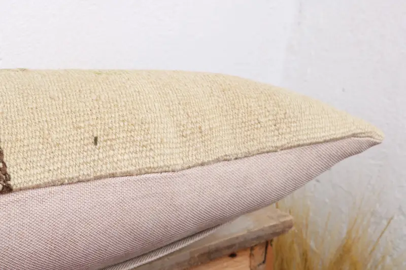 Vintage Kilim Pillow Cushion, 12x36 White Pillow Case, Home Decor Pillow, Pillow, Ottoman Cushion, Antique Pillows, Pillow for Sofa - 6