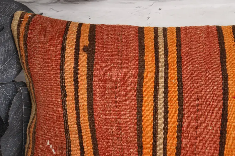 Outdoor Pillow Sham, Patio Pillow Sham, Pillow Case, Couch Pillow Case, Kilim Pillow, Boho Pillow, 12x20 Red Pillow Cover, Gift Pillow - 2