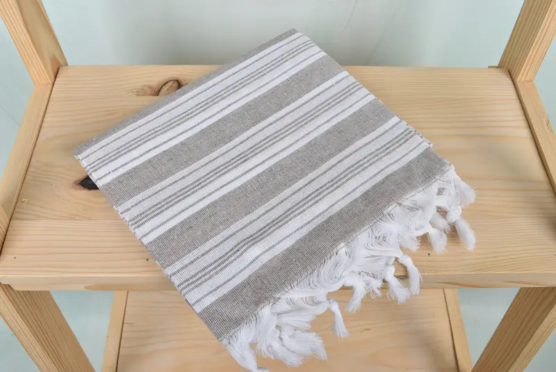 70x40 Cotton Striped Towel, Girls Weekend Favors, Yoga Towel, Spa Gift, Best Friend Wedding Gift, Bath towel, Housewarming Gift, Custom Beach Towel - 5