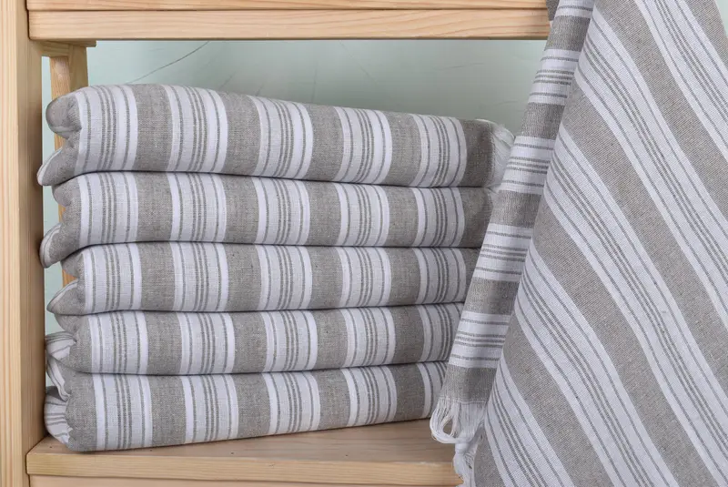 70x40 Cotton Striped Towel, Girls Weekend Favors, Yoga Towel, Spa Gift, Best Friend Wedding Gift, Bath towel, Housewarming Gift, Custom Beach Towel - 2