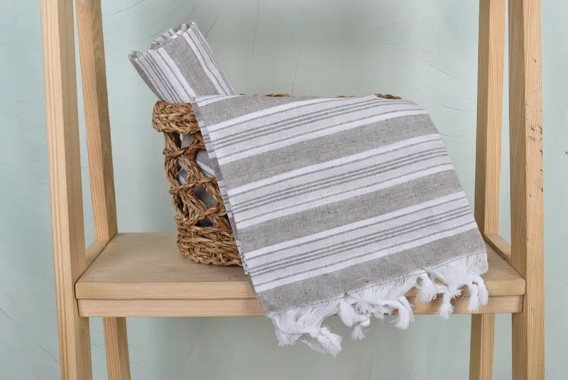 70x40 Cotton Striped Towel, Girls Weekend Favors, Yoga Towel, Spa Gift, Best Friend Wedding Gift, Bath towel, Housewarming Gift, Custom Beach Towel - 4