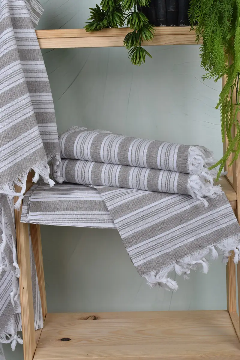 70x40 Cotton Striped Towel, Girls Weekend Favors, Yoga Towel, Spa Gift, Best Friend Wedding Gift, Bath towel, Housewarming Gift, Custom Beach Towel - 6