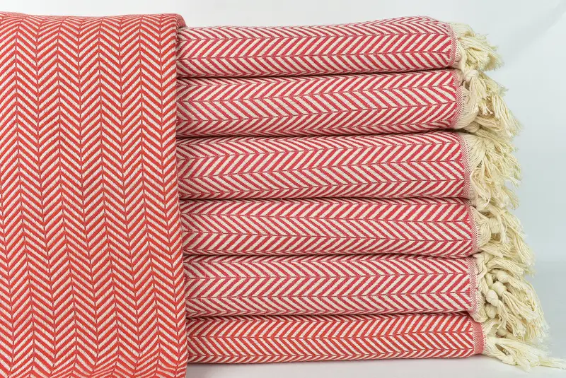 Family Gift Basket, Custom Blanket, 92x76 Cotton Chevron Towel, Custom Wedding Gifts, Turkish Blanket, Shower Curtain, Bridesmaid Proposal Gift - 1
