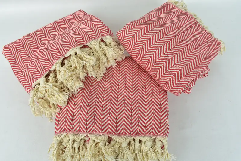Family Gift Basket, Custom Blanket, 92x76 Cotton Chevron Towel, Custom Wedding Gifts, Turkish Blanket, Shower Curtain, Bridesmaid Proposal Gift - 6