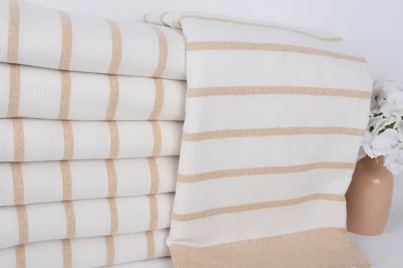 Turkish Towel USA, Monogram Towels, 68x39 Cotton Striped Towel, Bachelorette Party Gifts Bridesmaids, Boyfriend Christmas Gift, Turkish beach towel - 2