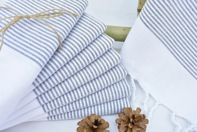 Bachelor Gifts, Valentine Day Gift For Her, Gifts For Him, Wedding Gift, 40x18 Cotton Striped Towel, Wedding Favors, Small Bath Towels, Summer Gift - 3