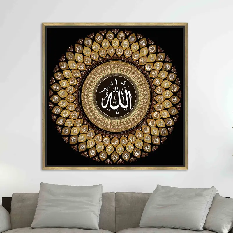 アルラフマンのモダンで豪華なプリント キャンバス: コンテンポラリー エレガンス