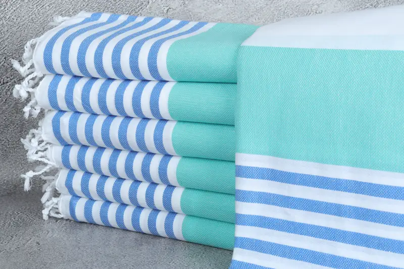 Organic Turkish towel, Absorbent Turkish towel, Customized Turkish Towel, 70x40 Cotton Striped Towel, Bridesmaid Proposal Gift, Soft towel - 1