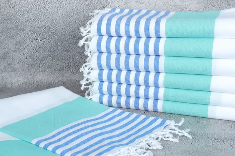Organic Turkish towel, Absorbent Turkish towel, Customized Turkish Towel, 70x40 Cotton Striped Towel, Bridesmaid Proposal Gift, Soft towel - 2