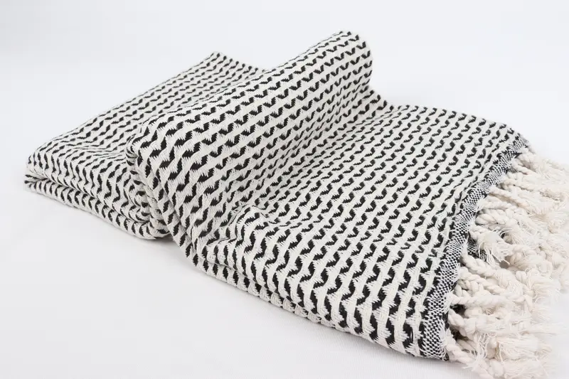 70x40 Cotton Diamond Towel, Wedding Gift, Gifts For Him, Customized Towels, Sand-resistant towel, Soft organic Turkish peshtemal for luxury spa use - 6
