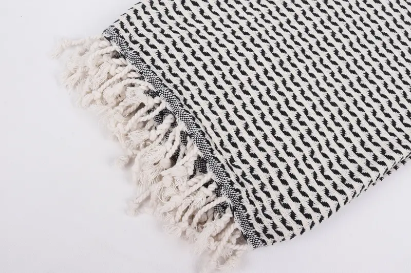 70x40 Cotton Diamond Towel, Wedding Gift, Gifts For Him, Customized Towels, Sand-resistant towel, Soft organic Turkish peshtemal for luxury spa use - 7