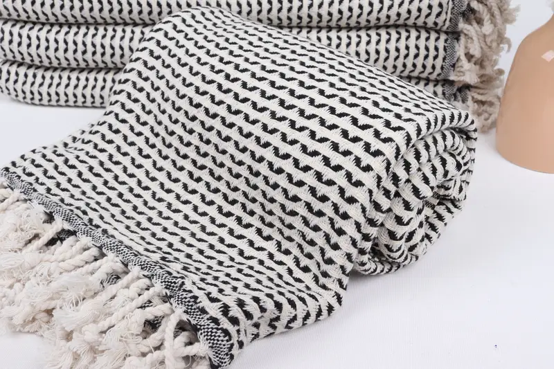 70x40 Cotton Diamond Towel, Wedding Gift, Gifts For Him, Customized Towels, Sand-resistant towel, Soft organic Turkish peshtemal for luxury spa use - 4