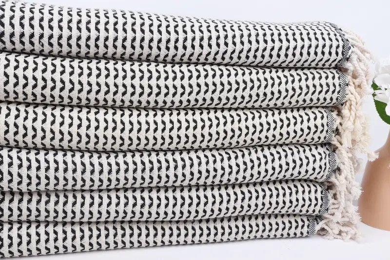 70x40 Cotton Diamond Towel, Wedding Gift, Gifts For Him, Customized Towels, Sand-resistant towel, Soft organic Turkish peshtemal for luxury spa use - 3