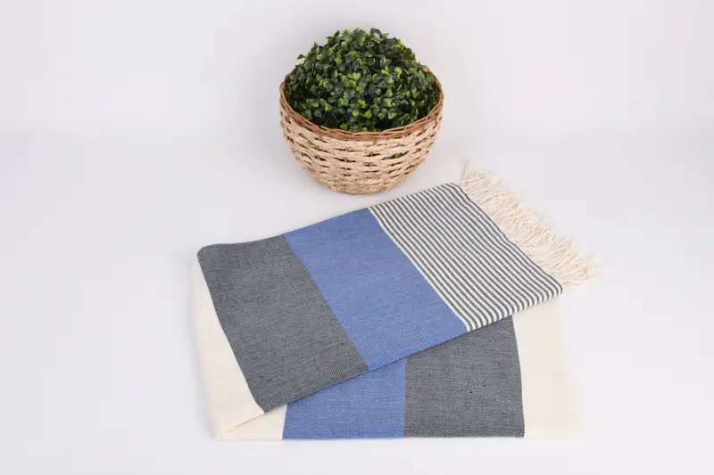 Organic Cotton Towel, Travel towel, Towel With Name, Personalized Towel, Custom Gift, 68x40 Cotton Striped Towel, Best Friend Christmas Gift - 4