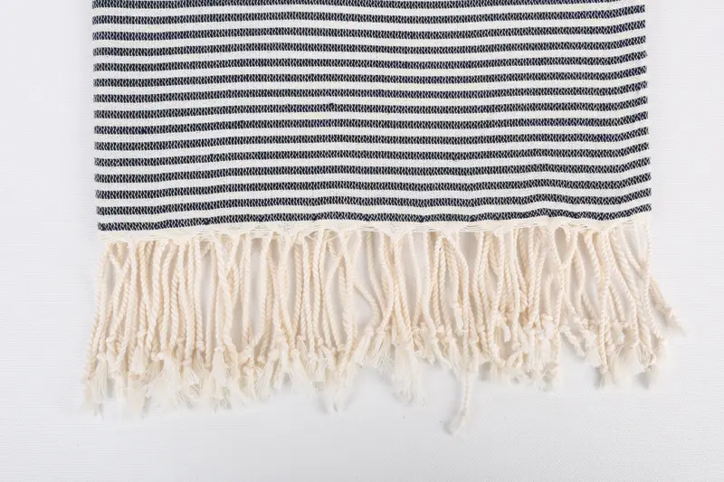 Organic Cotton Towel, Travel towel, Towel With Name, Personalized Towel, Custom Gift, 68x40 Cotton Striped Towel, Best Friend Christmas Gift - 3