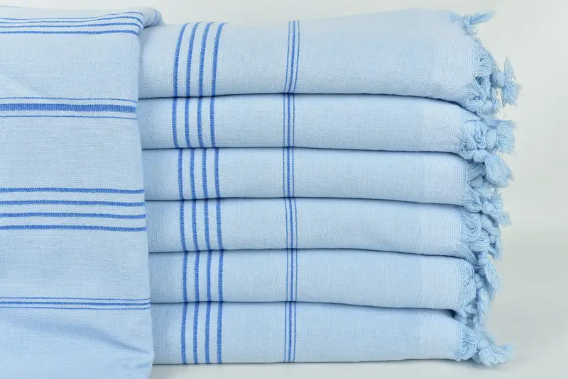 Lightweight towel, Organic Turkish towel, Wedding Favors, 68x36 Cotton Striped Terry Towel, Luxury Turkish beach towel with fringe, Xmas Gifts - 1