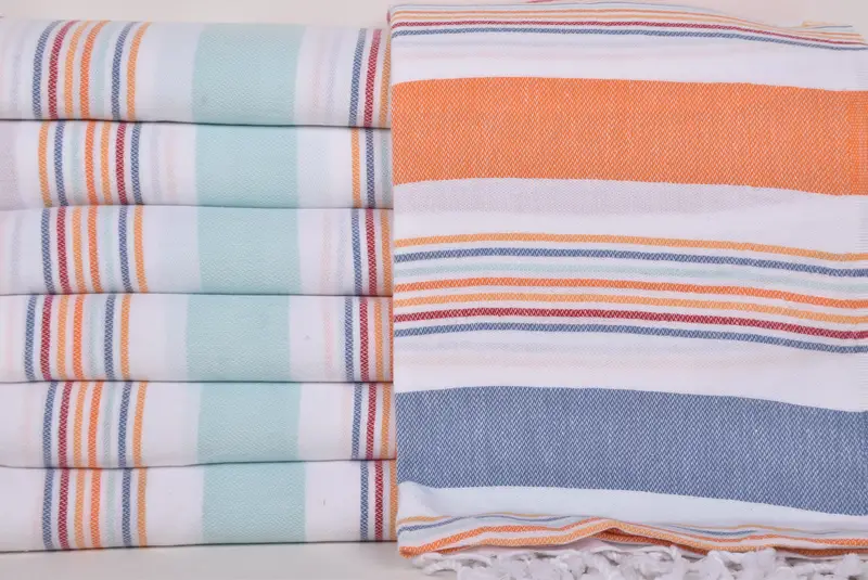 Personalized Turkish Towel, Valentines Gift, 76x38 Cotton Striped Towel, Beach Towel Gift, Quick-Dry Beach Towel, Luxury Turkish Bath Towel - 1