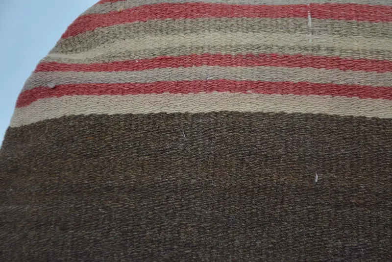 Traditional Pillow Sham, Cushion Case, Handmade Kilim Cushion, Vintage Kilim Pillow, Ethnical Kilim Rug Pillow, 20x20 Brown Cushion Cover - 2