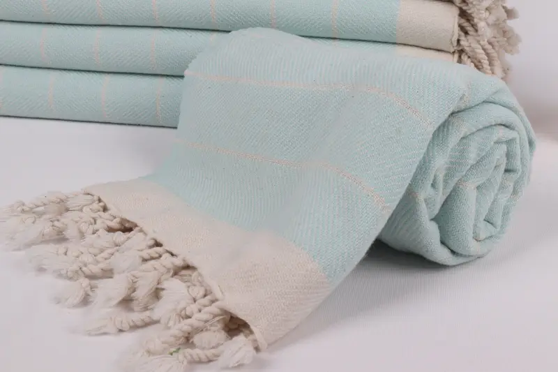 Personalized Gift, Wedding Favors, Grandma Gift, 70x40 Cotton Herringbone Towel, Bachelorette Party Favors, Organic cotton Turkish peshtemal towel - 4