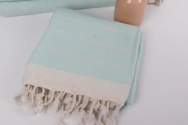 Personalized Gift, Wedding Favors, Grandma Gift, 70x40 Cotton Herringbone Towel, Bachelorette Party Favors, Organic cotton Turkish peshtemal towel - 5