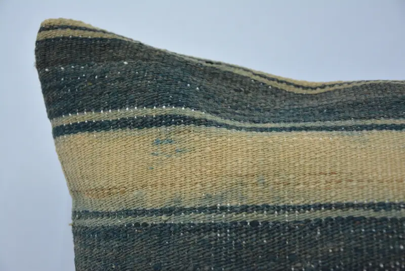 Pillow Case, Shabby Chic Pillow Case, Pillow for Couch, Boho Pillow Sham Cover, Tapestry Cushion Cover, Handmade Kilim Cushion, 22x22 Beige Pillow - 2