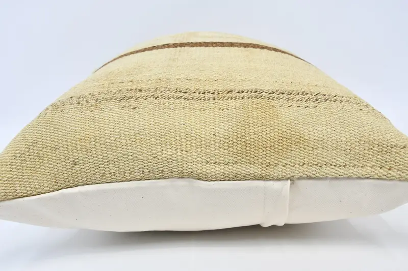Home Decor Pillow, Vintage Pillow, Office Chair Pillow Cover, Pillow Case, Boho Pillow, Vintage Throw Cushion Cover, 20x28 Beige Pillow Sham - 5