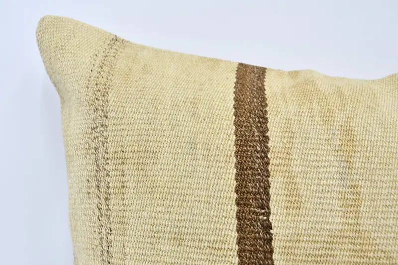 Home Decor Pillow, Vintage Pillow, Office Chair Pillow Cover, Pillow Case, Boho Pillow, Vintage Throw Cushion Cover, 20x28 Beige Pillow Sham - 2