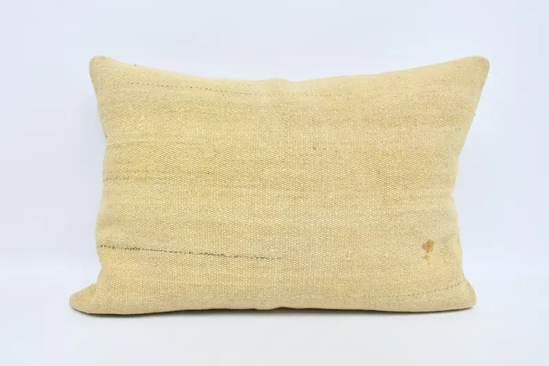 Kilim Cushion Sham, Cushion Case, 20x28 Beige Pillow, Boho Pillow Sham Cover, Gift Pillow, Couch Cushion Cover, Ethnic Cushion Cover - 1