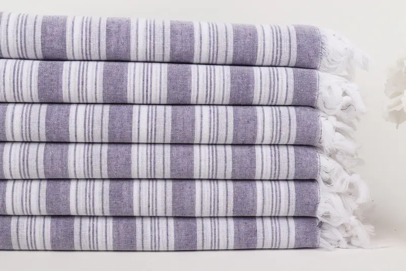 Sand-resistant towel, Best spa Turkish towel for luxury home decor, Home Decor Gifts, Valentines Gift, Turkish towel, 70x40 Cotton Striped Towel - 3