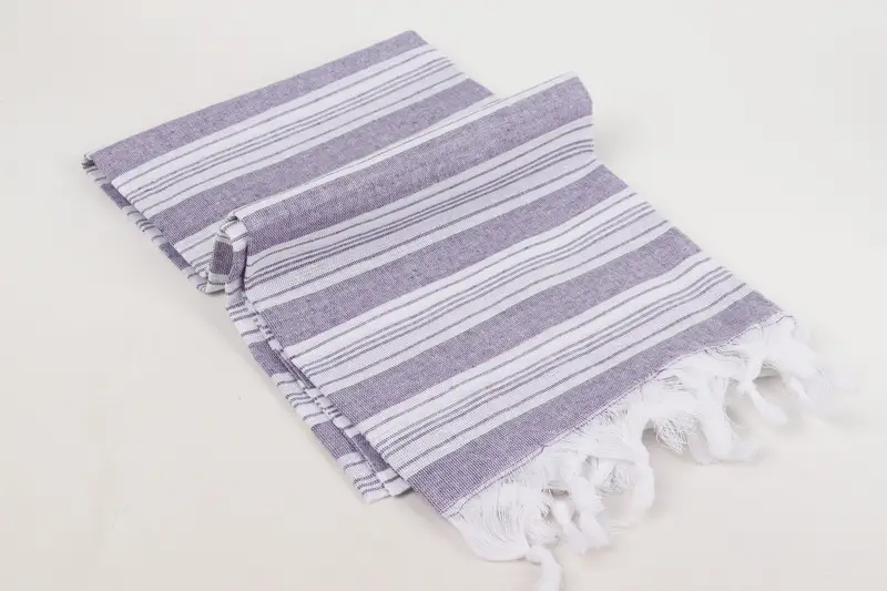 Sand-resistant towel, Best spa Turkish towel for luxury home decor, Home Decor Gifts, Valentines Gift, Turkish towel, 70x40 Cotton Striped Towel - 6
