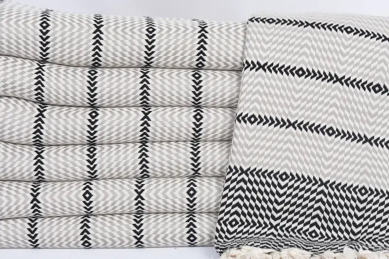 Turkish beach towel, Gifts For Him, Absorbent Turkish towel, Spa Gift Towel, Engagement Gift, 80x40 Cotton Diamond Towel, Gift For Wedding Day - 2