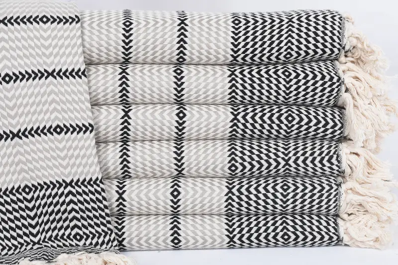 Turkish beach towel, Gifts For Him, Absorbent Turkish towel, Spa Gift Towel, Engagement Gift, 80x40 Cotton Diamond Towel, Gift For Wedding Day - 1