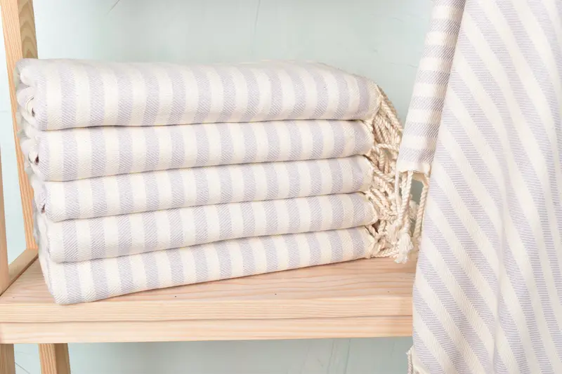 70x40 Cotton Striped Towel, Wedding Favors, Organic cotton peshtemal for spa and beach, Personalized Towel, Bridesmaid Gift, Bridal Shower Gifts - 1