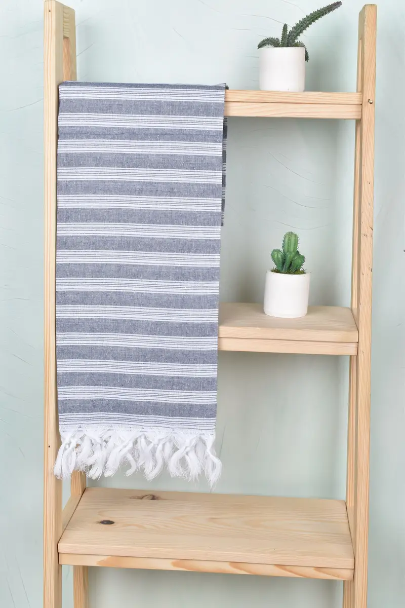 Kids Beach Towel, Large Turkish Towel, Yoga Towel, Custom Towel, Unique Wedding Gift, Gift For Bride, Turkish hand towel, 70x40 Cotton Striped Towel - 8