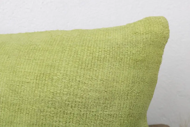 Home Decor Pillow, 12x24 Yellow Cushion Case, Vintage Kilim Pillow, Farmhouse Cushion, Pillow Sham, Southwestern Cushion, Kilim Pillow Cover - 5