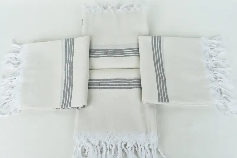 Custom Wedding Gifts, 68x36 Cotton Striped Towel, Halloween Gifts, Quick-Dry Beach Towel, Handmade Turkish Towel, Fouta towel, Bulk Order Towel - 6