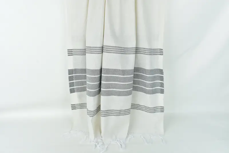 Custom Wedding Gifts, 68x36 Cotton Striped Towel, Halloween Gifts, Quick-Dry Beach Towel, Handmade Turkish Towel, Fouta towel, Bulk Order Towel - 8