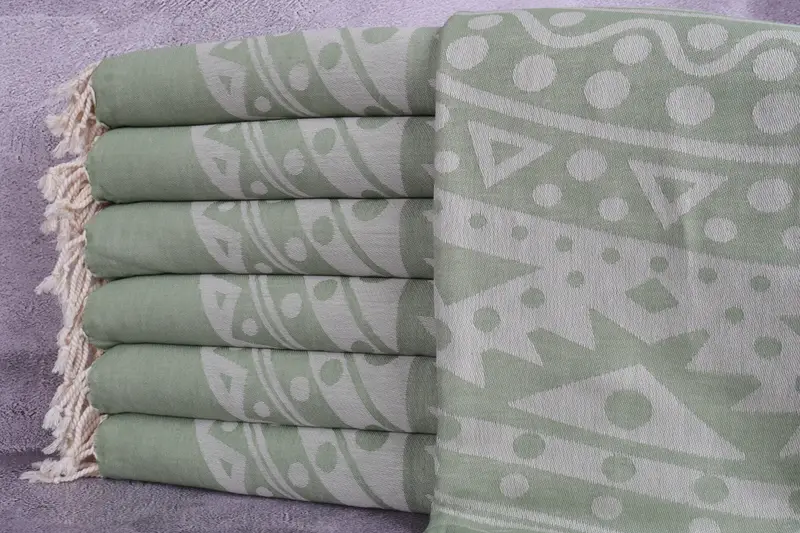 Quick-dry peshtemal, Anniversary Gift For Her, Peshtemal Towel, Bachelorette Party Gift, 70x40 Cotton Round Pattern Towel, Bridesmaid Gift Towel - 2