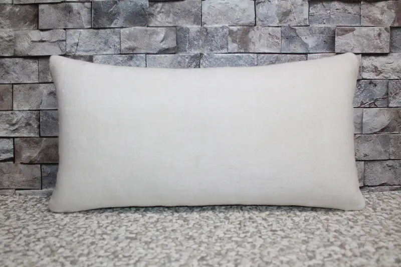 Besticktes Wurfkissen mit Reißverschluss, handgefertigtes Vintage-Kissen