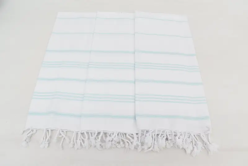Toalla de toalla turca, toalla a rayas de algodón 40x24, favores de Navidad, regalos personalizados, toallas de monograma, regalos de Navidad, toalla de cocina personalizada - 7